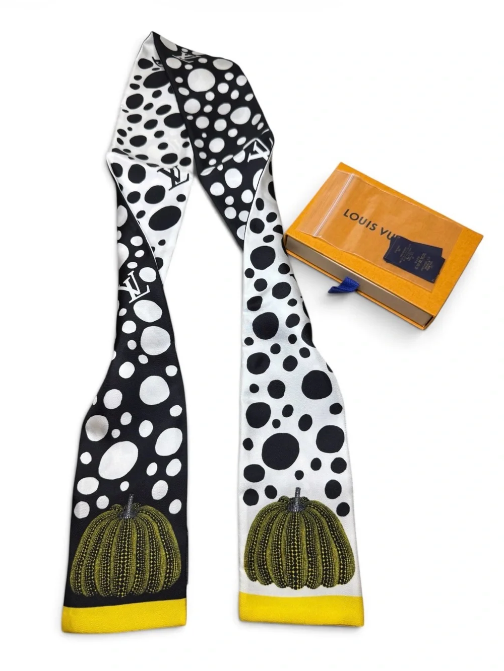 LV x YK Infinity Dots Bandeau Black Yellow White